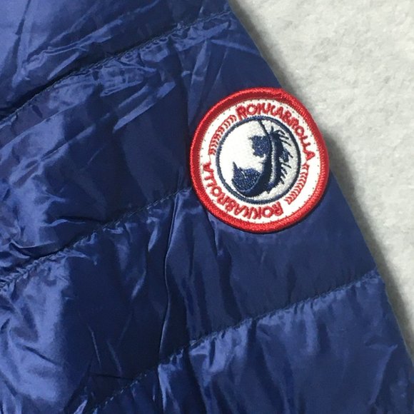 Rokka&Rolla Women's L 12-14 Navy Blue Lightweight Packable Down Puffer Jacket - Picture 4 of 15